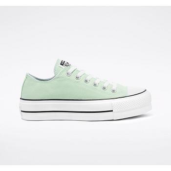 Converse Colors Chuck Taylor All Star Zelene - Damske Topanky na Platforme